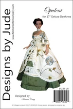 Opulent Doll Clothes Sewing Pattern 17" Athletic Body DeDe Denton Dolls Tonner