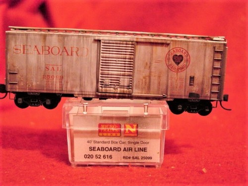 MTL 20616 SEABOARD AIR LINE (Whed) 'SEABOARD' 40' Box Car #25099 'NUEVO' ESCALA N | Zustand: New