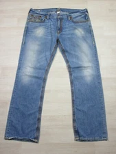 True Religion Men's Designer Jeans - Ricky Big QT USA Straight 43x34 Flap