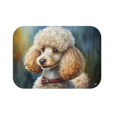 Standard Poodle Bathroom Rug Mat -