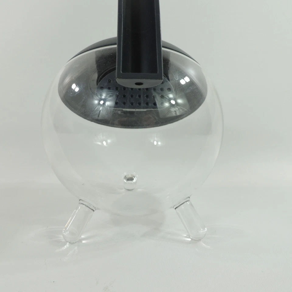 German Jena Jenaer Glas GLOBO Tilting Glass Teapot with Lid and Infuser Gray - Image 4 of 4