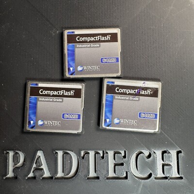 Wintec Industries Industrial Grade 64MB Compact Flash Card CF LOT OF 3