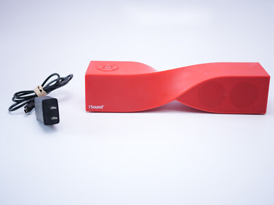 iSound 1693 Red Twist Speaker Advanced Sound, Rechargeable & Wireless