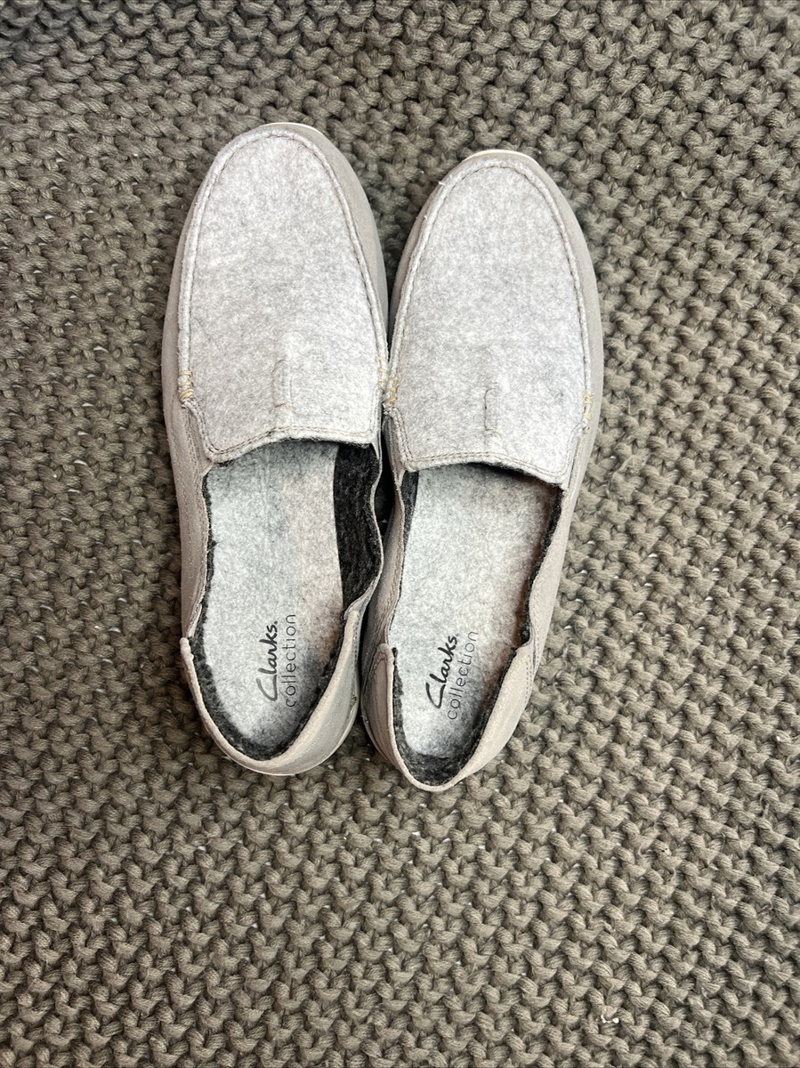Clarks Men\'s Gorwin Step Sneaker Loafers Sz 11 M Gray Suede Casual City‎ NEW Clarks Gorwin Step Gray Suede Loafers Slip On Shoes Men  main image 4