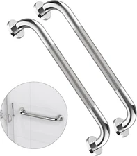 2 Pack 16 Inch anti Slip Shower Grab Bar Handle, ZUEXT Chrome Stainless Steel Ba