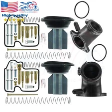 -US- Carburetor Rebuild Kit Repair For Kawasaki Prairie Brute Force KVF650 02-13