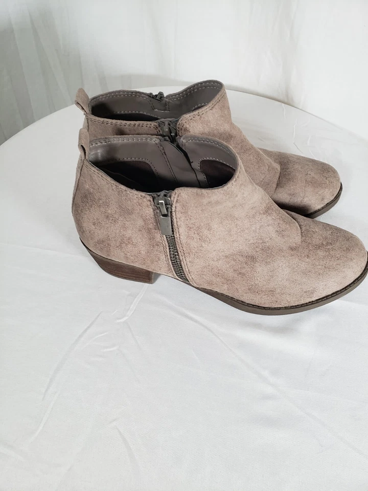 Carlos Brown 脚踝短靴带侧拉链,尺寸 7.5M — 第 4/4 张图片