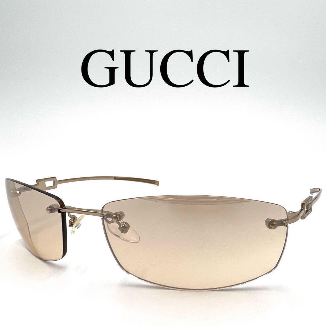 GUCCI Authentic Sunglasses Glasses GG STRASS gold color GUCCI Authentic Sunglasses Glasses GG STRASS gold color