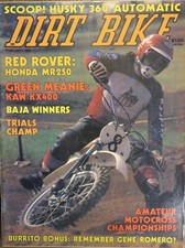 Feb 1976 DIRT BIKE Magazine motocross Husky Auto Honda MR250 Kaw KX400 - Romero