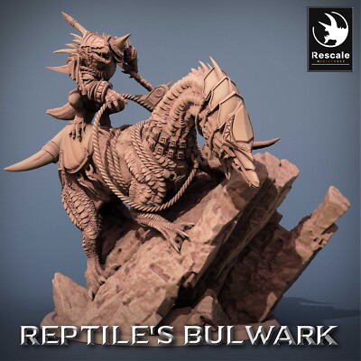 Echsenmenschen Reiter C4 - Reptiles Bulwark - Lord Of The Print - 28mm Tabletop