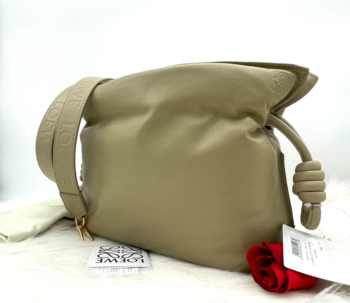 Loewe Flamenco Clutch Mini Vintage Khaki, Bucket Bag