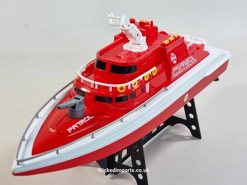 RC Water Spray Speed Boat H160 - 20KM/H Fire Rescue Toy for Kids - Picture 3 of 20