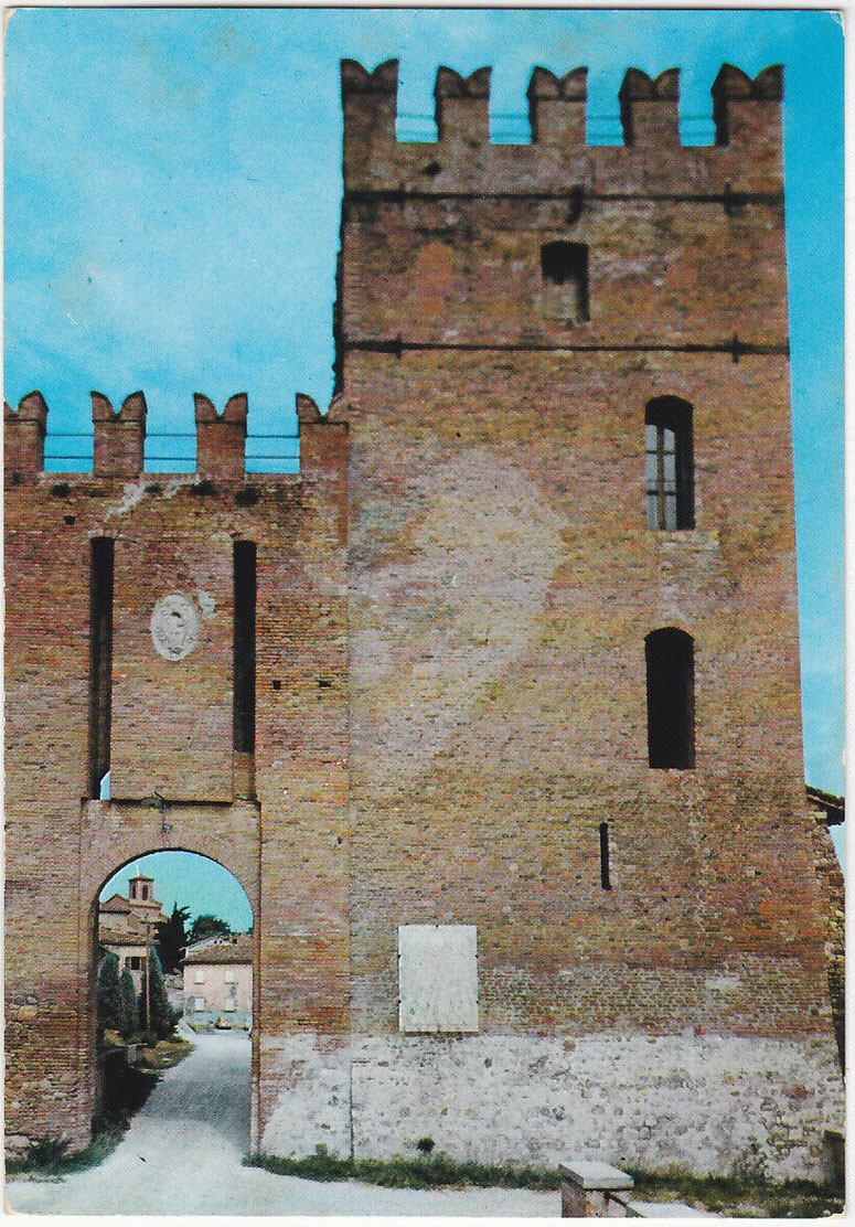 MONTEVEGLIO - BOLOGNA - ENTRATA AL CASTELLO - LA TORRE - VIAGG. 1974 -34649-