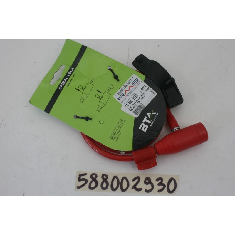 Anti-theft Lock Chain Red Ø8x1000mm RMS Spiral Lock for Bike