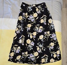 Vintage Requirements Sz M Floral Maxi Skirt