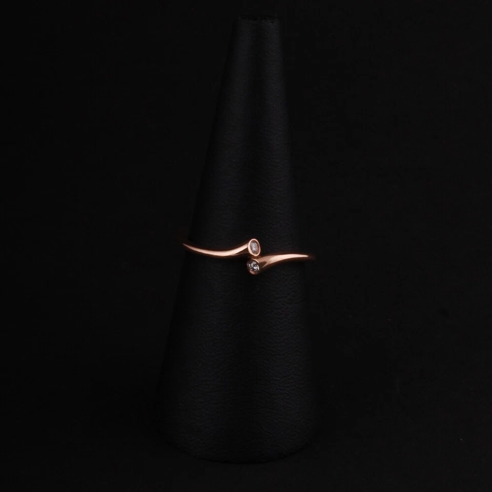 Anillo de oro Georg Jensen # 1560 RG. Magia con diamantes. 18 quilates. R. Overgaard. NUEVO Foto 2 de 4