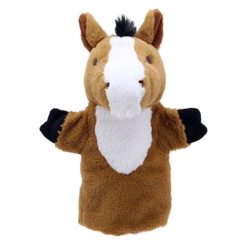 Horse puppet Horse hand puppet Horses plush puppets Pony Farm animal farmyard