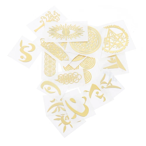  20 Pcs Metall-Kupfer-Aufkleber Verzierungsaufkleber Für Scrapbooking