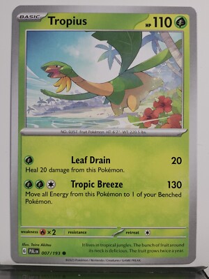 Tropius 007/193 NM / M - Paldea Evolved Scarlet Violet Pokemon