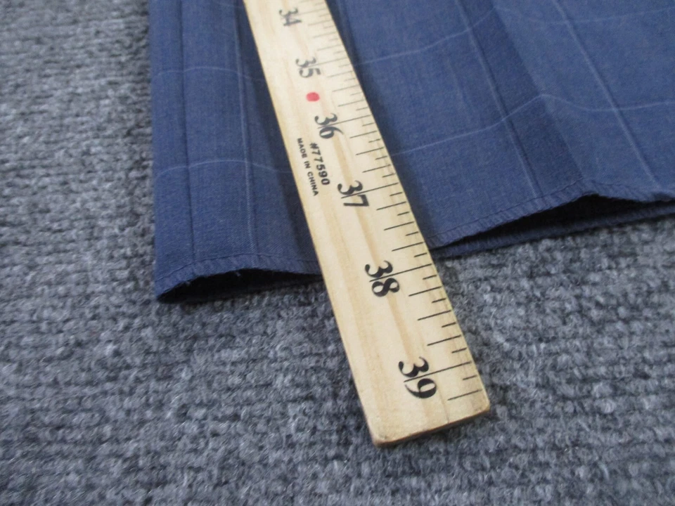 Ralph Lauren Pants Mens 44 Plaid Wool Chino Business Comfort Flex Unhemmed NEW - Image 4 of 4