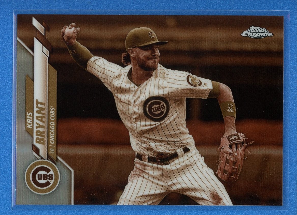 2020 Topps Chrome Sepia Refractor #53 Kris Bryant Chicago Cubs