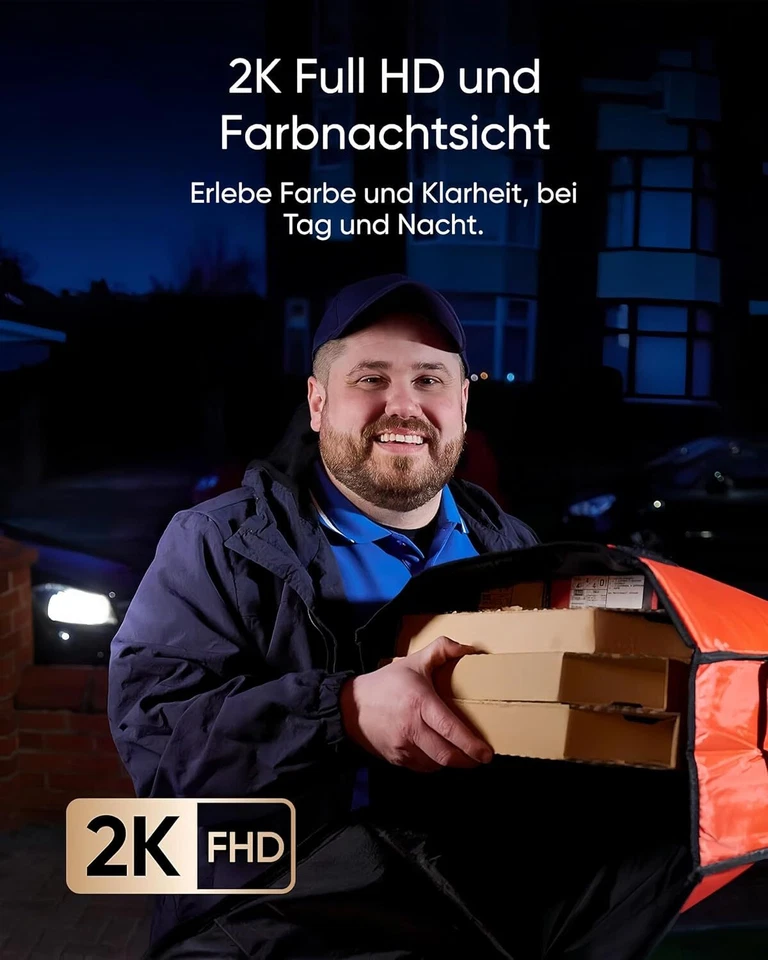 eufy Security Video türklingel E340 Kamera Paketerkennung 2K HD Farb-Nachtsicht - Bild 4 von 4