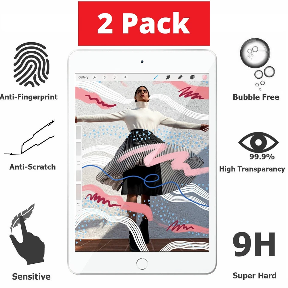 2PCS Tempered Glass Screen Protector for iPad/MacBook/Amazon Fire/Samsung Tablet - Image 2 of 4