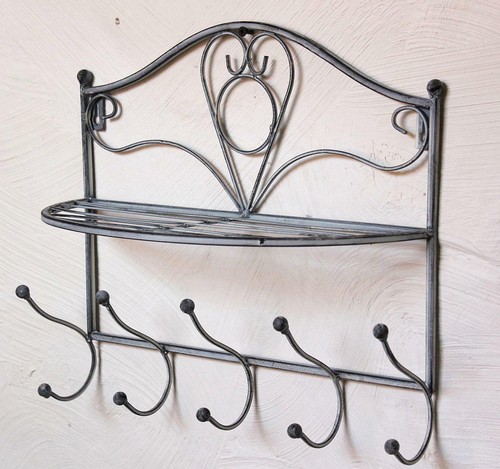 Wandgarderobe Vintage Garderobe Wand 20122 38 cm Kleiderhaken Wandregal Haken - Bild 6 von 7