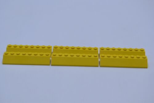 LEGO 6 x Dachstein Schrägstein Dachziegel gelb Yellow Slope 45 2x8 4445 - Bild 1 von 2