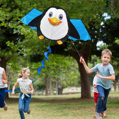 1.6m Tail Animal Shaped Kites Enhance Coordination for Boys Girls (Penguin) - Picture 4 of 8