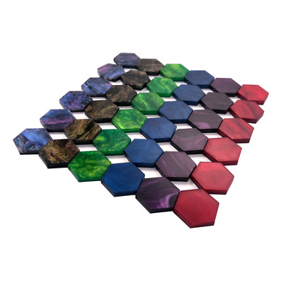 C4Labs Blank Hexagon Game Tokens   Color & Quantity Options
