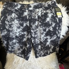 Art Class Boys Board Shorts Black Tie Dye Print UPF 50 Swim Size 18 NEW NWT