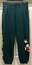 Disney Mickey  Co Green Mickey Mouse Jogger Lounge Pants Sweatpants - Adult M