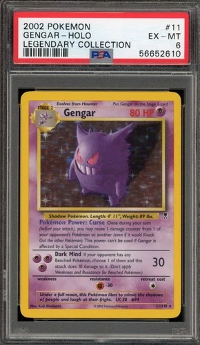 Pokemon Gengar Legendary Coll. Holo Rare #11 PSA 6