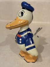 Disney Young Epoch Retro Toy Collection Donald Duck Walking Tin Toy Pluto's box 