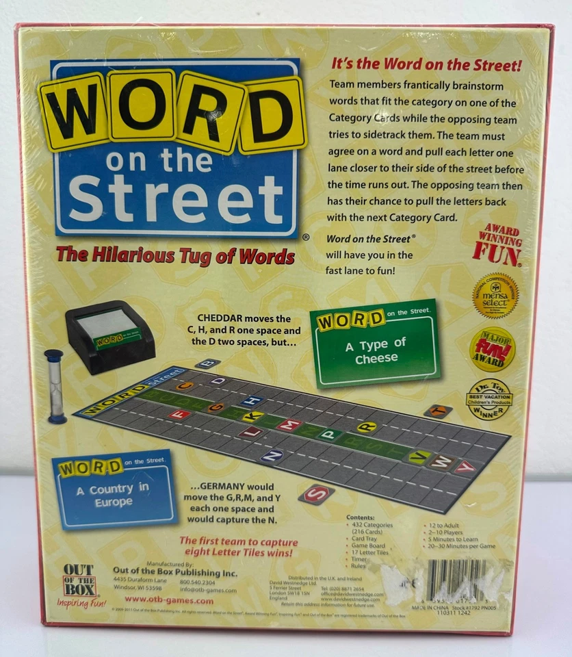 Word on the Street Game 2009. New and factory sealed. Ages 12-Adult - Image 2 of 4