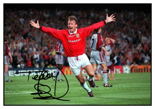 12427. Teddy Sheringham Signed Pictures (A4 Prints) Man United Spurs Forest etc.