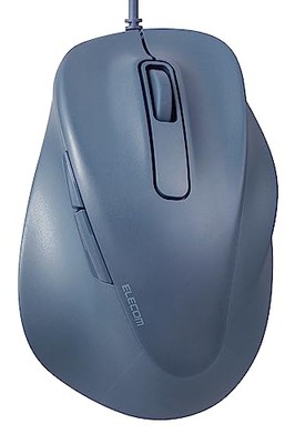 ELECOM Wired USB Ergonomic Shape Mouse Silent Click Right Hand 2000DPI 5