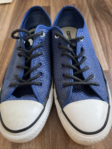 Scarpe da ginnastica Converse Allstar taglia UK 6 con motivo tessuto blu basse