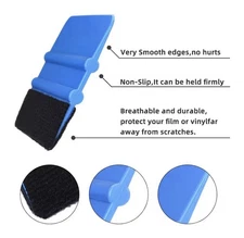 Vinyl Wrap Squeegee Applicator Professional Wrapping Sign Decal Tool Felt Edge