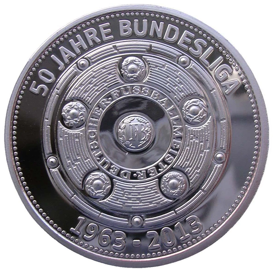 BORUSSIA DORTMUND - MÜNZE-MEDAILLE - 50 JAHRE BUNDESLIGA 1963 - 2013 - Bild 2 von 2