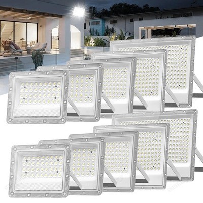 LED Fluter 30-200W Strahler Scheinwerfer Baustrahler Außenleuchten Außenstrahler