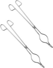 2 Pack 16  Stainless Steel Crucible Tongs Professional Lab Melting Casting Kit