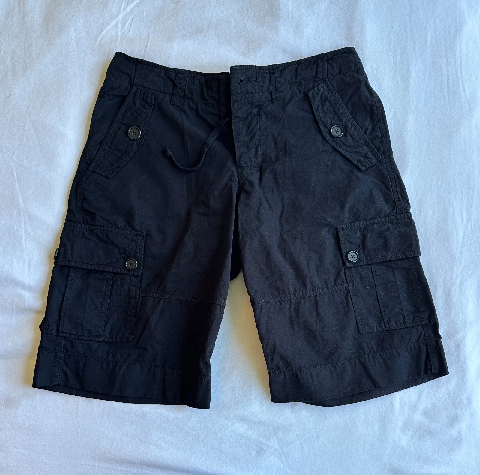 James Perse Shorts Mens 30 Black Cargo Utility Pockets Casual Long MM04051