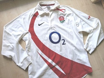 England NIKE Rugby TRIKOT-Polo SWEATSHIRT-Pullover neuw.L Cotton  Longsleeve TOP