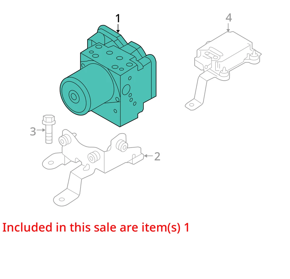 Módulo de control de bomba ABS Hyundai Genesis 2013-2013 BDKOC Foto 3 de 4