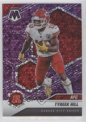 2021 Panini Mosaic Variations AFC No Huddle Purple Prizm 6/50 Tyreek Hill 1u6