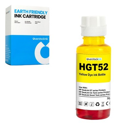 OSI Compatible 1PK GT52 Yellow Ink Bottle fits HP DeskJet GT 5810 Ink Tank 412