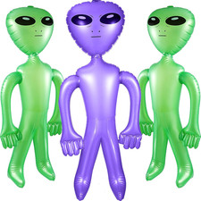 3 Pcs Alien Inflates Inflatable Jumbo Alien Blow up Toy for Party Decorations, H