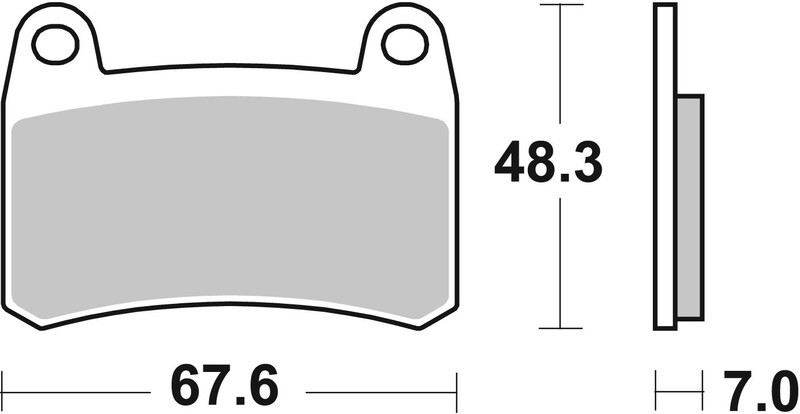 Plaquettes de frein Brembo 07GR83SA métal fritté route avant moto